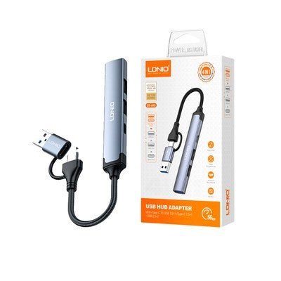 HUB LDNIO DS-64C USB+TC TO USB3.0*1+TYPE-C2.0*1+USB2.0*3
