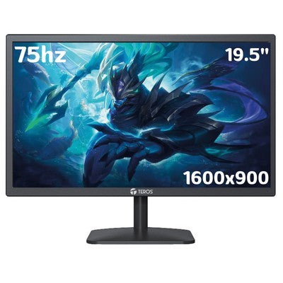 MONITOR TEROS TE-1916S 19.5” TN PLANO HD 1600X900 75HZ HDMI INCLUYE CABLE BLACK - TE-1916S