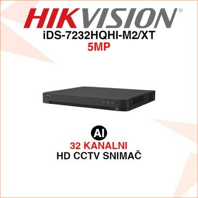 DVR HIKVISION ACUSENSE 1U H.265 1080P DE 32 CANALES IDS-7232-HQHI-M2/XT