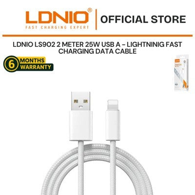 CABLE LDNIO LS902 2M 25W USB-IPH - CORDÓN WHITE