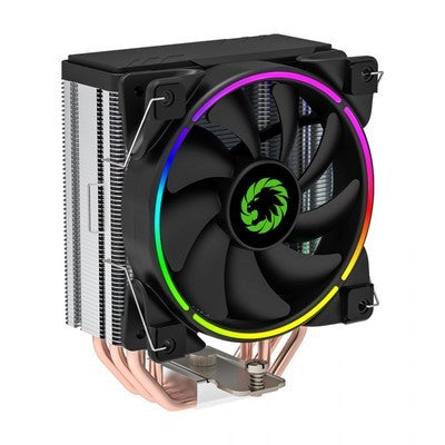 COOLER CPU GAMEMAX GAMMA 500-RAINBOW FAN 12CM EFECTO ARCOIRIS PLATFORM INTEL & AMD AURA SYNC 5V 3 PINES GARANTIA 12 MESES