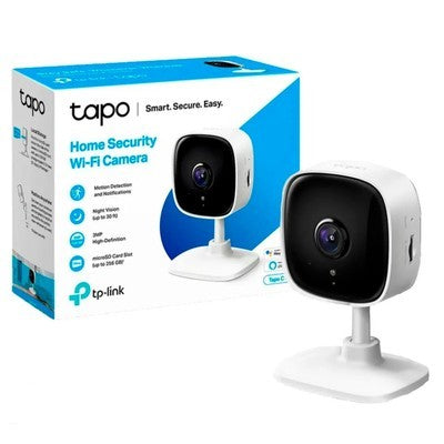 CAMARA DE VIGILANCIA TP-LINK TAPO C110 1080P FULL HD 3D SOPORTA HASTA MICRO SD 128GB MICROFONO Y ALTAVOZ INCORORADO