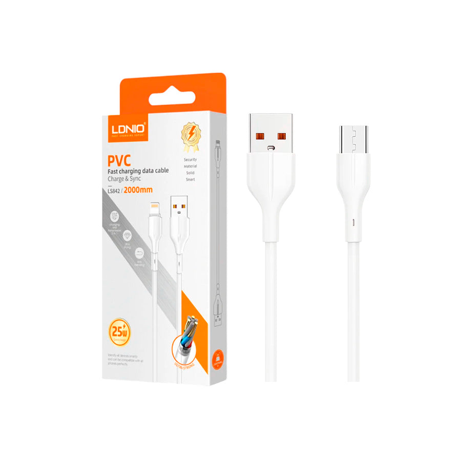 CABLE LDNIO LS891 1M 25W USB-IPH - WHITE