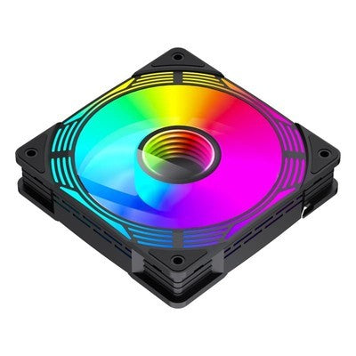 VENTILADOR GAMEMAX PARA PC FN12A-N2 ARGB 120MM 2000 RPM AURA PIN 5V NEGRO GARANTIA 12 MESES