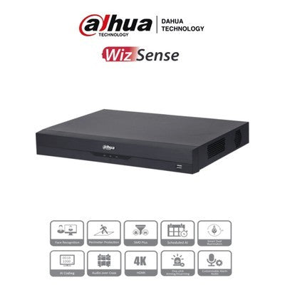 DVR DAHUA DE 16 CANALES 4K NEGRO CON PUERTO USB EN LA PARTE FRONTAL XVR5216AN-4KL-I3