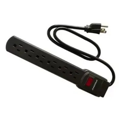 CORTAPICOS SK-023 6 TOMAS 110V-120V 60HZ 7.5A BLACK GARANTIA 12 MESES