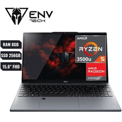 ENV 15.6” FHD R5-3500U 16GB DDR4 512GB PCIE TECL. SP + NUM WIN11H (NO ACTIVADO) 1EENV9212 GRIS GARANTIA 12 MESES