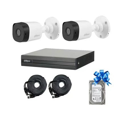 KIT 2 CAMARAS 40M EXTERIOR