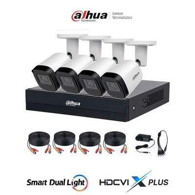KIT 4 CÁMARAS CON AUDIO 1080 HD