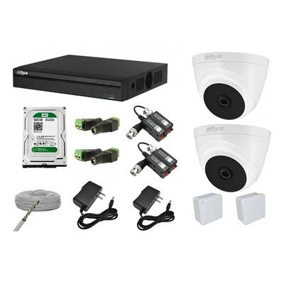 KIT 2 CÁMARAS CON AUDIO 5MP