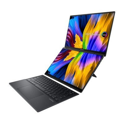 LAPTOP ASUS ZENBOOK DUO UX8406CA-IS99T INTEL ULTRA 9 285H (IA INTEGRADA) RAM 32GB SSD 2TB PANTALLA DUO "14 WUXGA OLED (1920*1200) TOUCH SCREEN WINDOWS 11 HOME INGLES - UX8406CA-IS99T