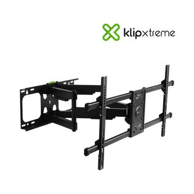 SOPORTE TV KLIP XTREME KTM-956 MOVIBLE 37" HASTA 90" CARGA MAXIMA 60 KG INCLINABLE Y GIRATORIO COMPATIBLE TVS CURVOS Y PLANOS