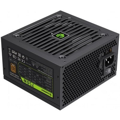 FUENTE DE PODER GAMEMAX 750W GE-750 BK BRONZE 80 PLUS 110-230 V ATX 3.1 Y PCIE 5.1 FAN 12CM GARANTIA 12 MESES