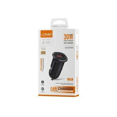 CARGADOR VEH. LDNIO C105 30W 1P USB + CAB USB-IPH
