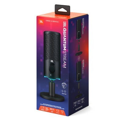 MICROFONO JBL QUANTUM STREAM MICROFONO CON CABLE USB TYPE-A USB TYPE-C 3.5MM - JBLQSTREAMBLKAM