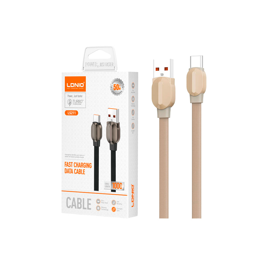 CABLE LDNIO LS211 1M 50W USB-TC