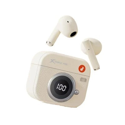 AUDIFONOS XTRIKE ME WS-017 WH BT 5.4 CONTROL TOUCH BAT. 180MAH USB-C GARANTIA 12 MESES