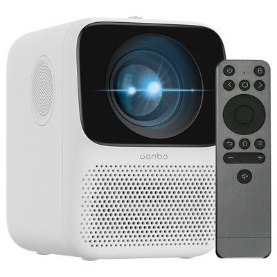 PROYECTOR DE VIDEO WANBO BY XIAOMI T2 ULTRA RESOLUCION FULL HD 1080P BRILLO 500 ANSI LUMENS ANDROID TV WIFI BLUETOOTH ENFOQUE AUTOMATICO CORRECCION KEYSTONE SOPORTE 4K HDMI USB PARLANTES INTEGRADOS BLANCO - 6970885350733