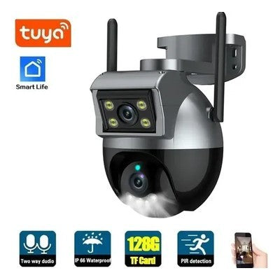 CÁMARA DE SEGURIDAD SMART DOBLE LENTE EXTERIOR 4MP