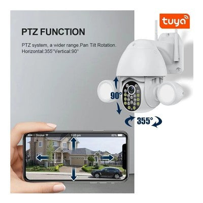 CÁMARA DE SEGURIDAD IP PTZ WIFI TUYA 3 MEGAS