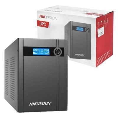 UPS HIKVISION AVR 3000 VA / 1800W / PANTALLA LCD / 6 SALIDAS (120V) (50/60HZ) - DS-UPS3000-X