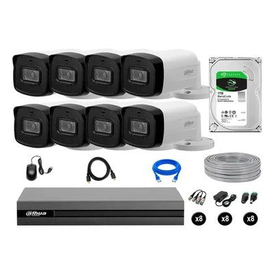 KIT 8 CAMARAS 40M EXTERIOR