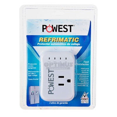 PROTECTOR DE VOLTAJE POWEST REFRIMATIC 120V (NEVERAS REFRIGERADORES DOMESTICO Y EJECUTIVOS ENFRIADORES DE AGUA Y CONGELADORES HASTA 856LTS)