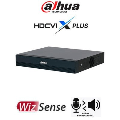 XVR DAHUA GRABADOR DE VÍDEO DIGITAL WIZSENSE COMPACTO DE 1U CON 1 DISCO DURO, 16 CANALES, 5 MP, RESOLUCIÓN VALUE/1080P.