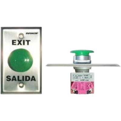 BOTON DE SALIDA PLASTICO EXIT (VERDE)
