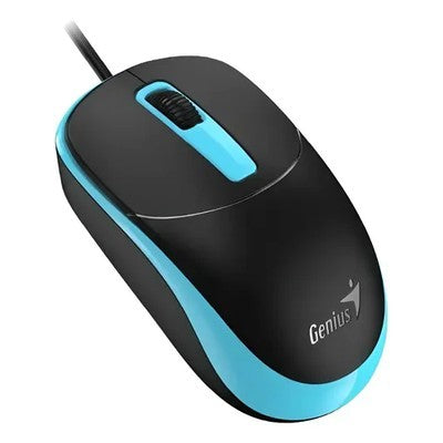 MOUSE GENIUS DX-123 NEGRO/AZUL 3 BOT. 1200 DPI USB GARANTIA 12 MESES