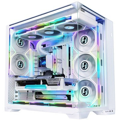 CASE GAMER LIAN LI O11VISION COMPACT WHITE / STEEL / TEMPERED GLASS ATX MID TOWER COMPUTER CASE, BACK CONNECT SUPPORT - O11VPW - CS - CS-O11VPW2 - LIAN-LI - 840353046634