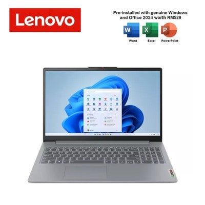 LAPTOP LENOVO IDEAPAD SLIM 3 15AMN8 RYZEN 3 7320U RAM 8GB SSD512GB 15.6" FHD WIFI 6 WINDOWS 11 HOME ARTIC GREY - 82XQ00R6LM