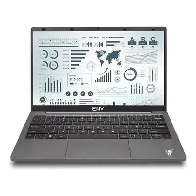 LAPTOP ENV RYZEN 5-3500U RAM 16GB DDR4 SSD 512GB M.2 NVME 14" FHD 1920*1080 IPS CAMARA 2MP 7.6V/6000MAH 2 USB 3.0 1 USB 2.0 1 LECTOR MICRO SD 1 HDMI 1 USB TIPO C TECLADO ESPAÑOL WINDOWS 11  HOME GREY – 1EENV9220