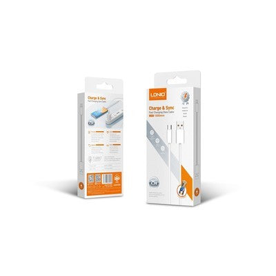 CABLE LDNIO LS901 1M 25W USB-V8 - CORDÓN WHITE