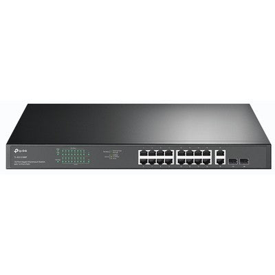 SWITCH TP-LINK TL-SG1218MP 16 PUERTOS GIGABIT POE (250W) + 2*UPLINK GIGABIT, 2*SFP, POE HASTA 250M PLUG & PLAY RACK METALICO GARANTIA 12 MESES