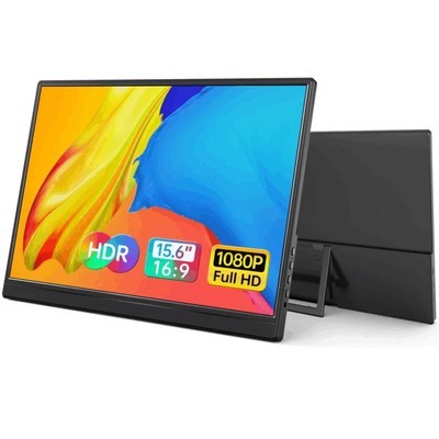 MONITOR ULTRA-SLIM YXK 15.6PULG PORTABLE FULL-HD IPS USB-C HDMI BLACK – MONITORES – YXK-PM1562-B