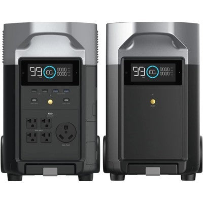 ESTACION DE ENERGIA + BATERIA DE RESERVA EF ECOFLOW DELTA PRO 7.2KWH SALIDA 3600W, MAX 7200W (USB-A FAST CHARGE*2, USB-A*2, USB-C PD/100W*2, AC 120V/20A*4, AC 120V/30A*1)