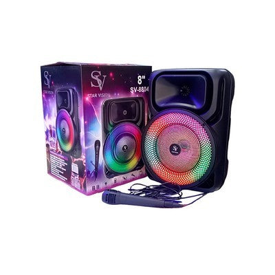 PARLANTE E-8804 8.5PULG 25W RGB + MIC
