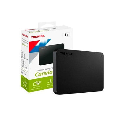 DISCO DURO EXTERNO 1TB SATA TOSHIBA 2.5" USB 3.0 RED CON SOFTWARE COPIA DE SEGURIDAD - HDTCA10XR3AA