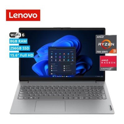LAPTOP LENOVO V15 AMD RYZEN 3 7320U (7TH) RAM 8GB SSD 256GB 15.6" FHD RJ45 FREEDOS ESPAÑOL ARTICK GREY- 82YU00X4LM