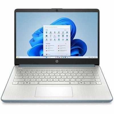 LAPTOP HP 14-DQ6103DS INTEL N150 RAM 4GB DDR4-3200 SSD 128GB UFS 14" HD 250 NITS TOUCHSCREEN (1366X768) WI-FI 6 (2X2) BLUETOOTH 5.4 WINDOWS 11 HOME MOONLIGHT BLUE FACTORY RECERTIFIED - BK1P0UAR#ABA