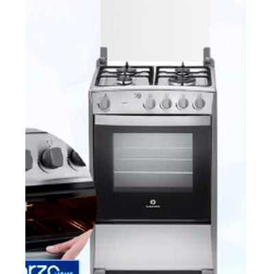COCINA A GAS 24" 4 QUEMADORES + GRILL
