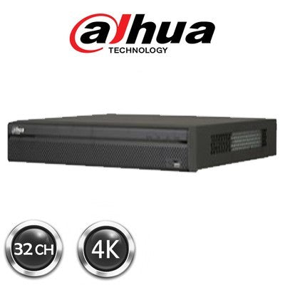 NVR DAHUA GRABADOR DE VÍDEO EN RED DAHUA DE 32 CANALES, 2 DISCOS DUROS Y FORMATO 1U 32CH