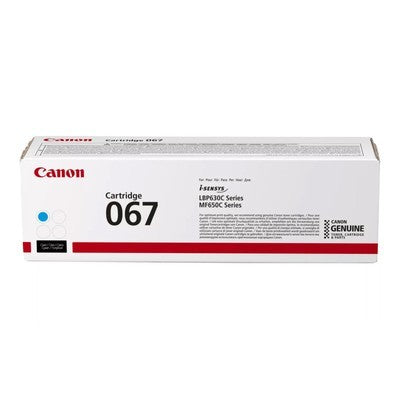TONER CANON 067 CYAN RENDIMIENTO 1250 IMPRESIONES IC /MF654/MF653