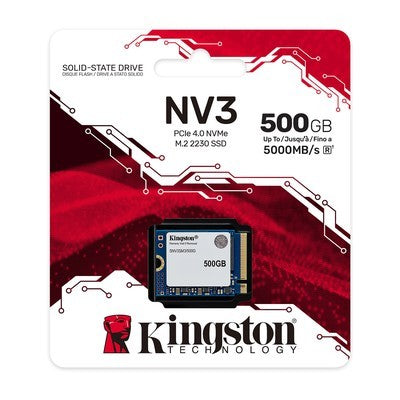 SSD 500GB KINGSTON M.2 2230 NV3 NVME PCIE 4X4 GEN 5000MB/S 3.000MB/S SNV3SM3/500G GARANTIA 12 MESES