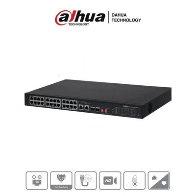 SWITCH POE 26 PUERTOS 10/100
