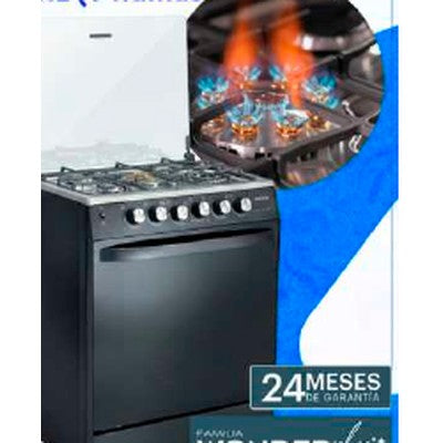 COCINA A GAS 30" MAXFIRE (9 FLAMAS) 5 QUEMADORES + GRILL Y AIR FRYER