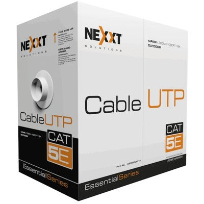 CABLE UTP CAT5E EXTERIOR NEGRO