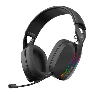 HEADPHONE MARVO HG9086W PULZ 70W BK TRI-MODE 2.4G, BT, USB-C MICROF. DESMONTABLE LUZ RGB 800MAH SUPP PS5/4, XBOX ONE, PC GARANTIA 12 MESES