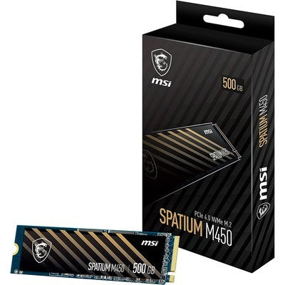 DISCO SOLIDO 500GB MSI SPATIUM M450 M.2 NVME 3600MB/S -